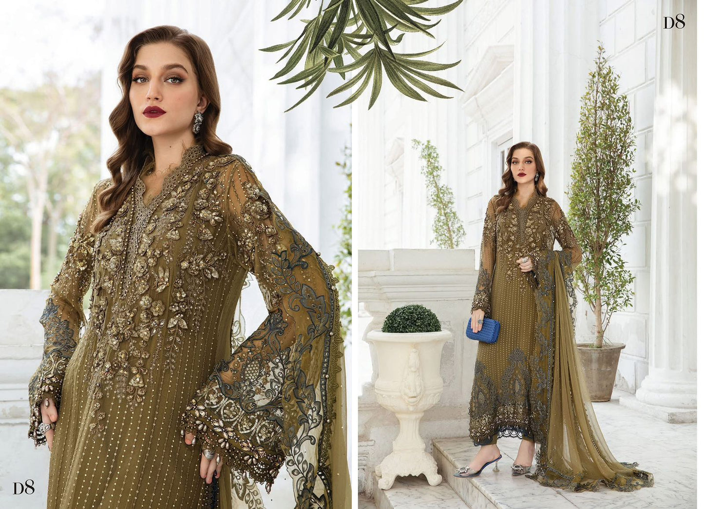 Unstitched Chiffon Embroidered 3 Piece Suit MBC-D24-108